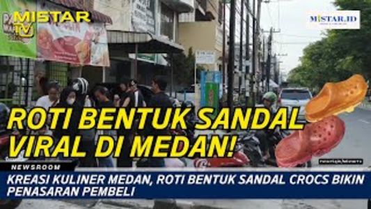 Newsroom: Kreasi Kuliner Medan, Roti Bentuk Sandal Crocs Bikin ...