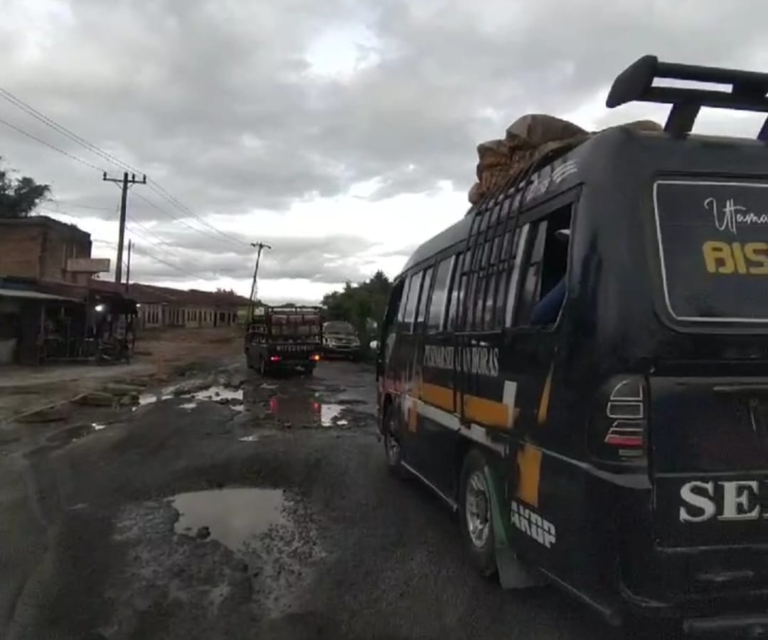 Kondisi jalan lintas Siantar-Saribudolok